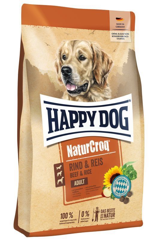 HAPPY DOG NaturCroq Rind& Rice 15kg